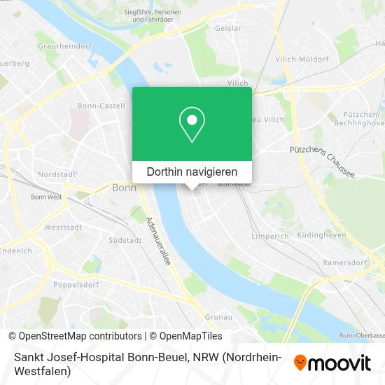 Sankt Josef-Hospital Bonn-Beuel Karte