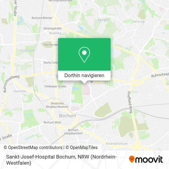 Sankt-Josef-Hospital Bochum Karte