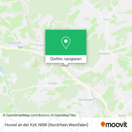 Hostel an der Kyll Karte