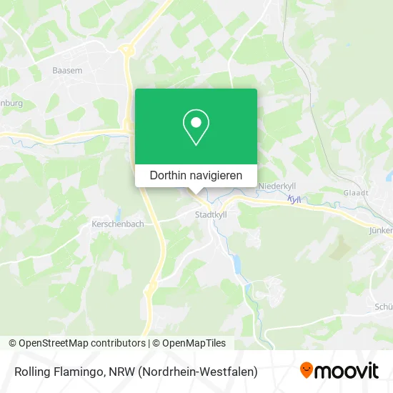 Rolling Flamingo Karte