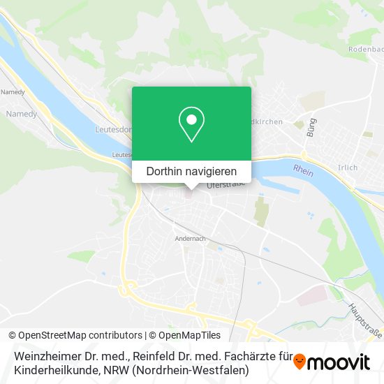 Weinzheimer Dr. med., Reinfeld Dr. med. Fachärzte für Kinderheilkunde Karte