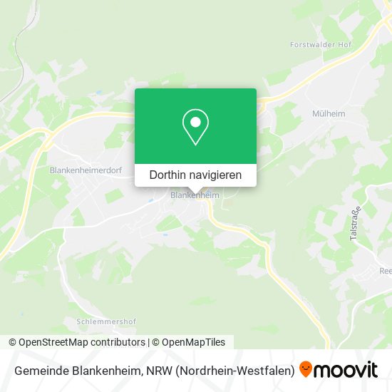 Gemeinde Blankenheim Karte