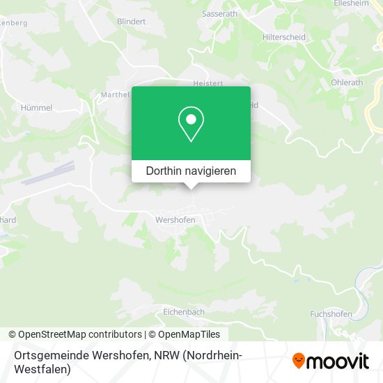 Ortsgemeinde Wershofen Karte