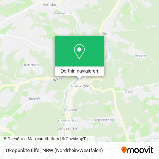 Ökopunkte Eifel Karte