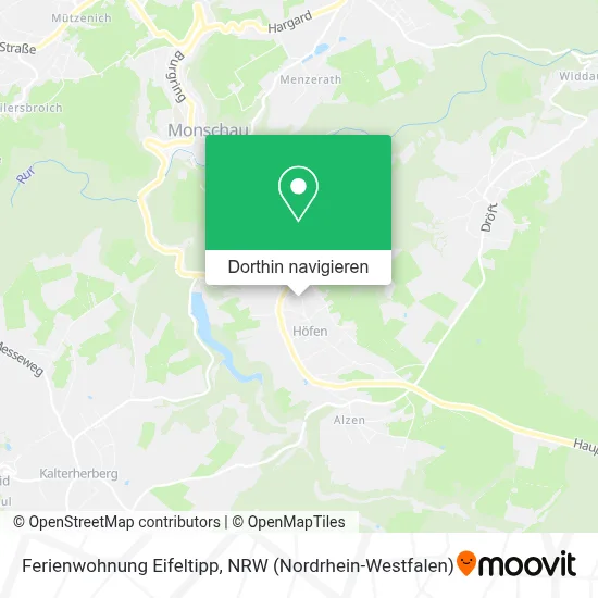 Ferienwohnung Eifeltipp Karte