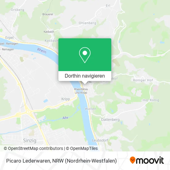 Picaro Lederwaren Karte