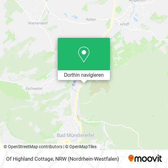 Of Highland Cottage Karte