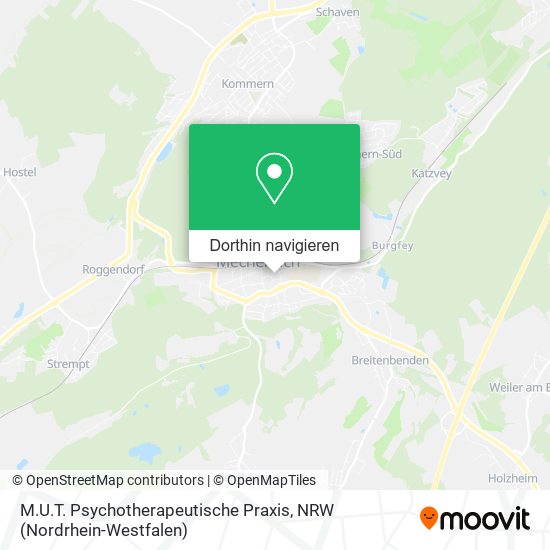 M.U.T. Psychotherapeutische Praxis Karte