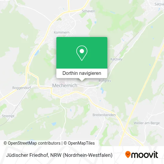 Jüdischer Friedhof Karte