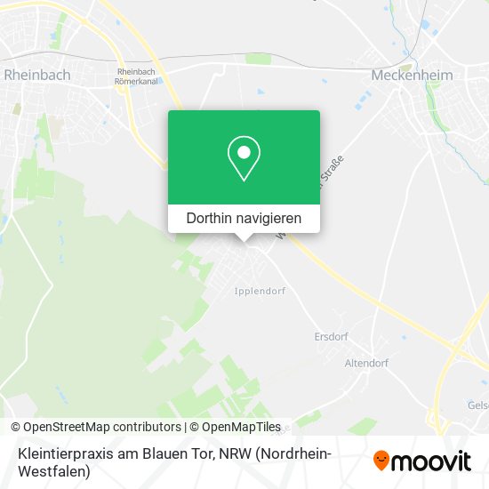 Kleintierpraxis am Blauen Tor Karte