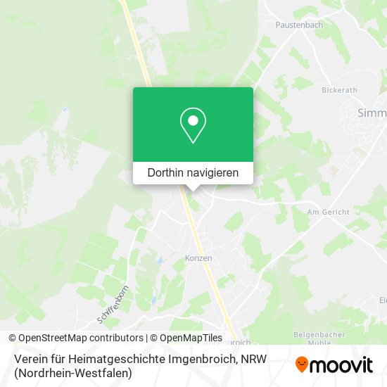 Verein für Heimatgeschichte Imgenbroich Karte