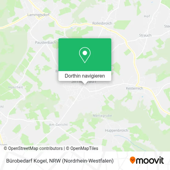 Bürobedarf Kogel Karte