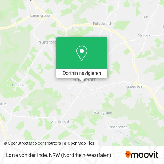 Lotte von der Inde Karte