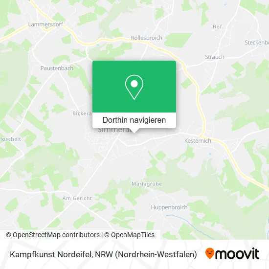 Kampfkunst Nordeifel Karte