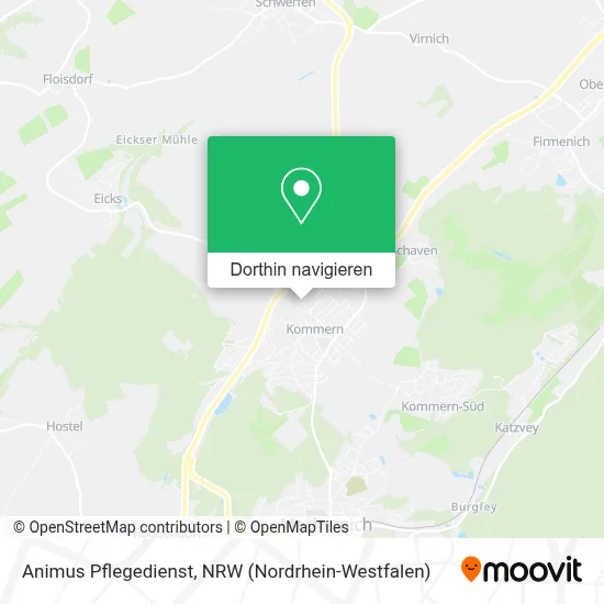 Animus Pflegedienst Karte