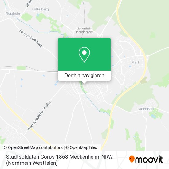 Stadtsoldaten-Corps 1868 Meckenheim Karte