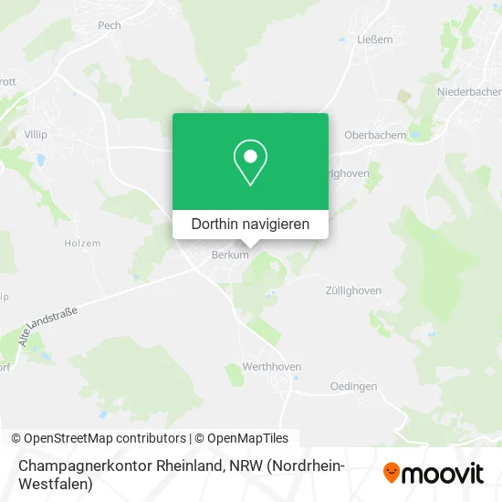 Champagnerkontor Rheinland Karte