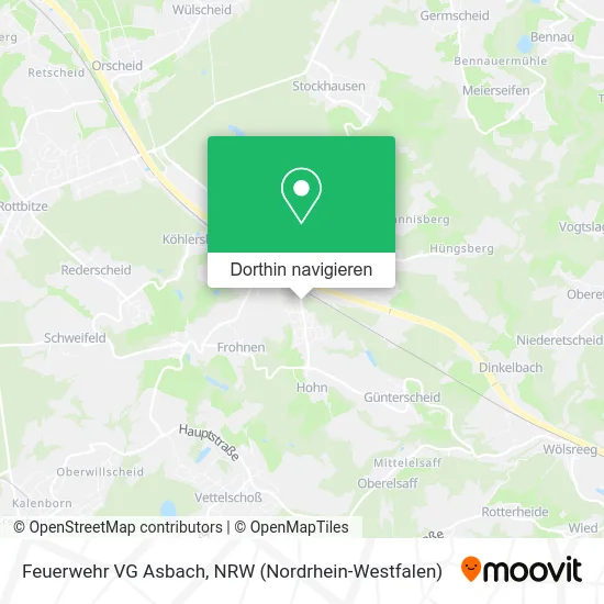 Feuerwehr VG Asbach Karte