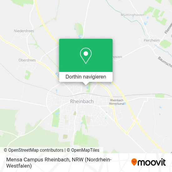 Mensa Campus Rheinbach Karte