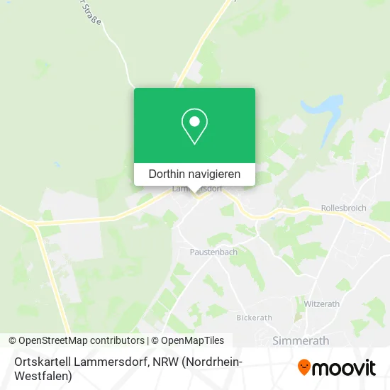Ortskartell Lammersdorf Karte