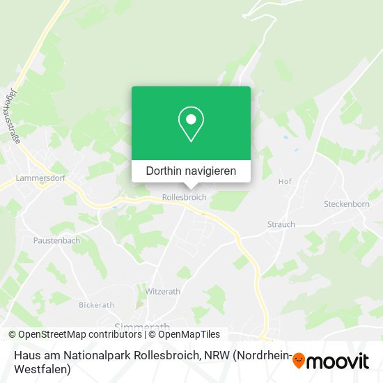 Haus am Nationalpark Rollesbroich Karte