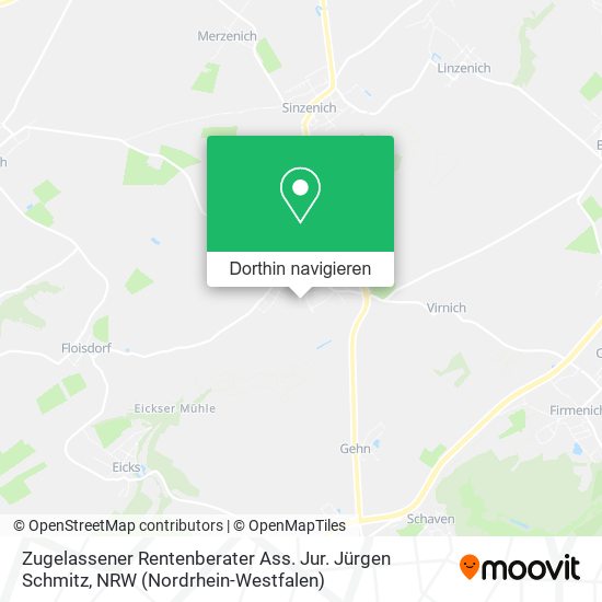 Zugelassener Rentenberater Ass. Jur. Jürgen Schmitz Karte