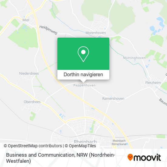 Business and Communication Karte