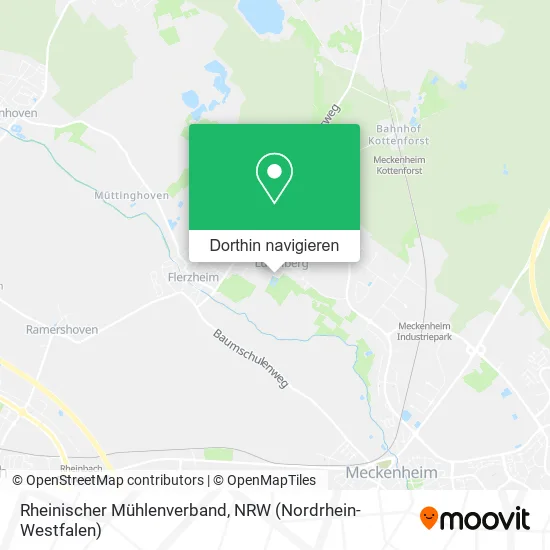 Rheinischer Mühlenverband Karte