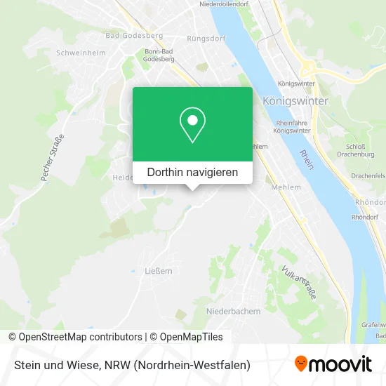 Stein und Wiese Karte