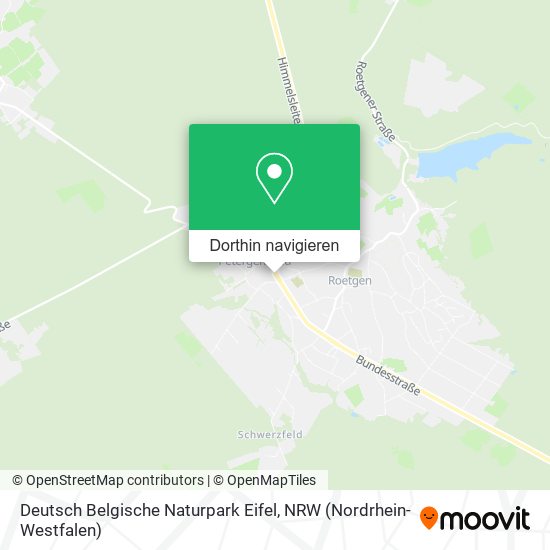 Deutsch Belgische Naturpark Eifel Karte