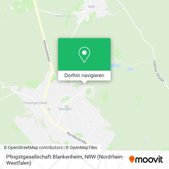 Pfingstgesellschaft Blankenheim Karte