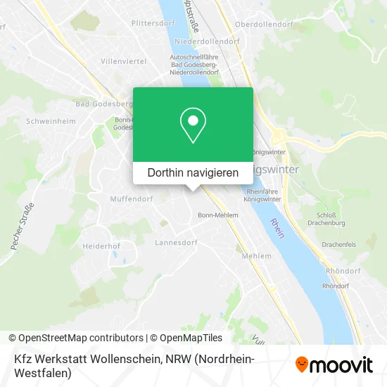 Kfz Werkstatt Wollenschein Karte
