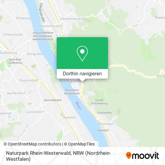 Naturpark Rhein-Westerwald Karte