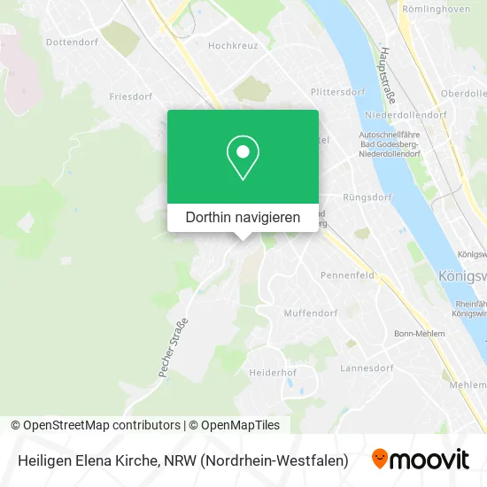 Heiligen Elena Kirche Karte