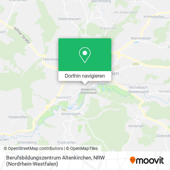 Berufsbildungszentrum Altenkirchen Karte