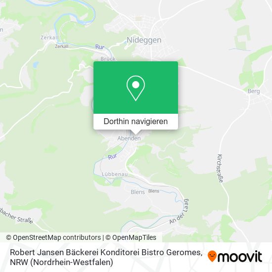 Robert Jansen Bäckerei Konditorei Bistro Geromes Karte