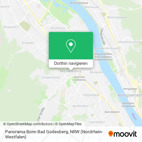 Panorama Bonn Bad Godesberg Karte