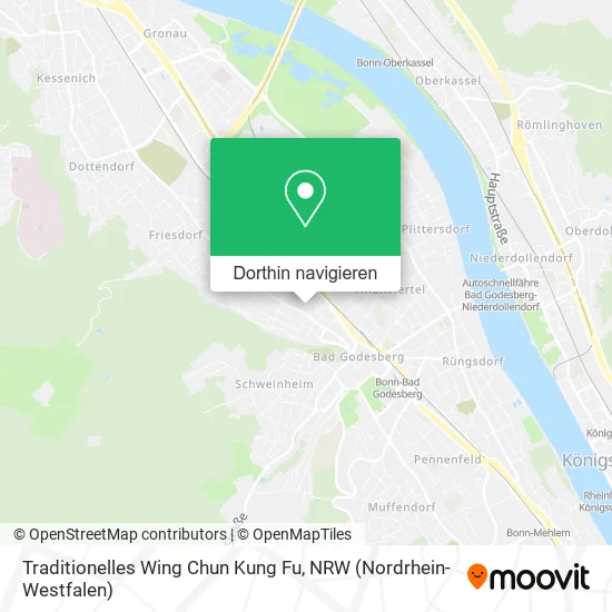 Traditionelles Wing Chun Kung Fu Karte