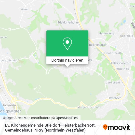 Ev. Kirchengemeinde Stieldorf-Heisterbacherrott, Gemeindehaus Karte