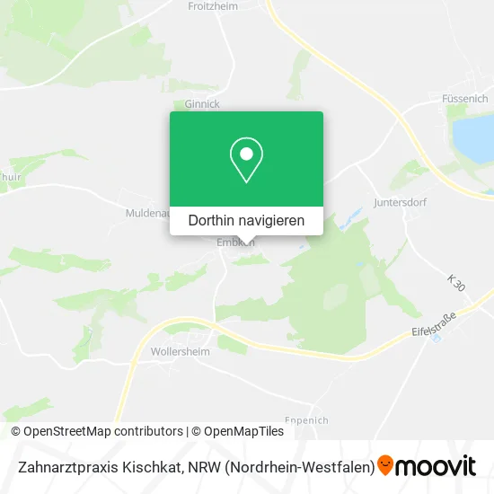 Zahnarztpraxis Kischkat Karte