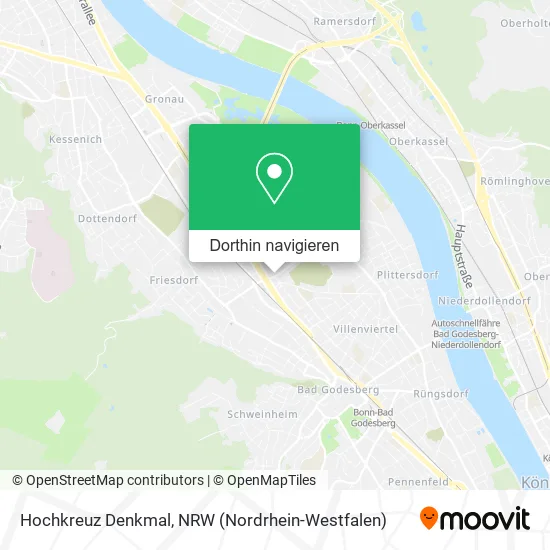 Hochkreuz Denkmal Karte