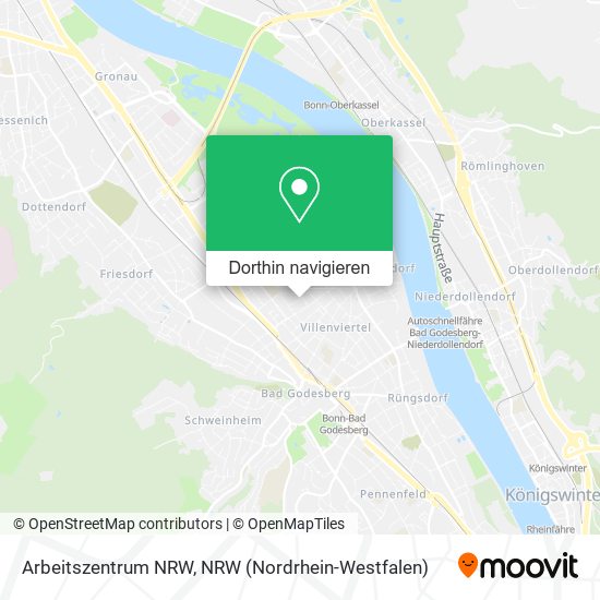 Arbeitszentrum NRW Karte