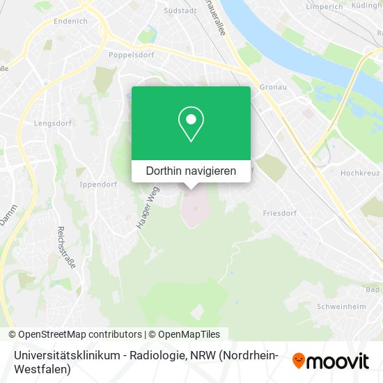 Universitätsklinikum - Radiologie Karte