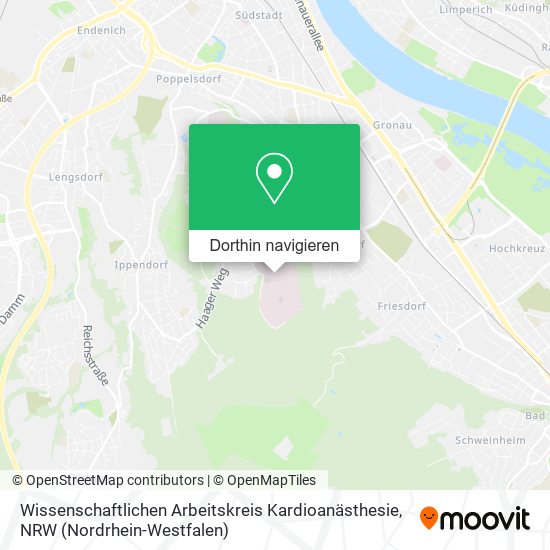 Wissenschaftlichen Arbeitskreis Kardioanästhesie Karte