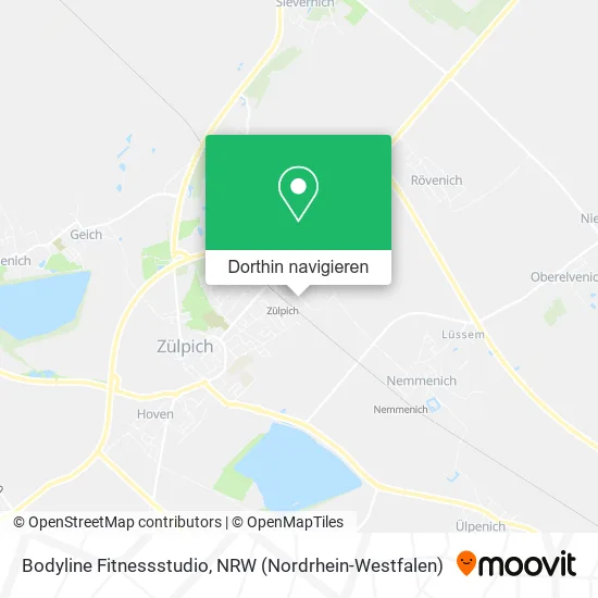 Bodyline Fitnessstudio Karte