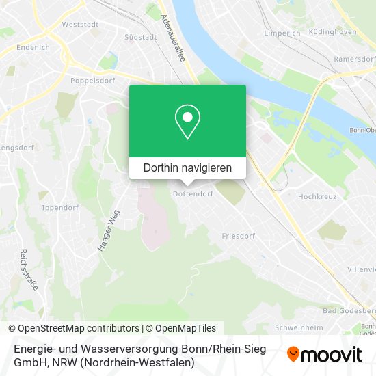 Energie- und Wasserversorgung Bonn / Rhein-Sieg GmbH Karte