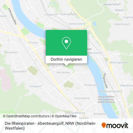 Die Rheinpiraten - Abenteuergolf Karte