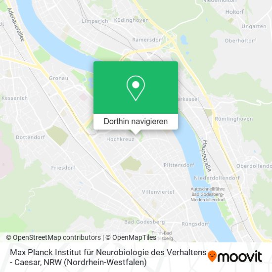 Max Planck Institut für Neurobiologie des Verhaltens - Caesar Karte
