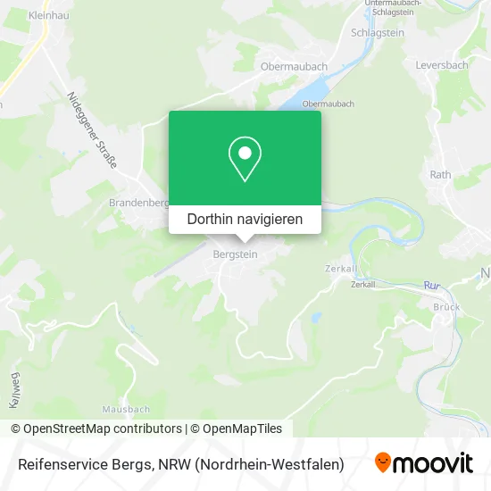 Reifenservice Bergs Karte