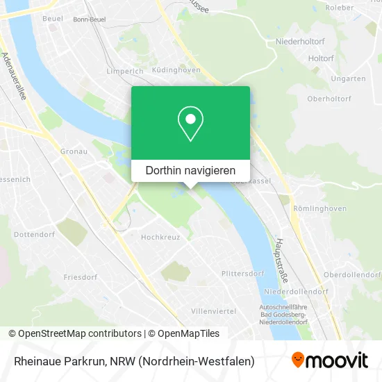 Rheinaue Parkrun Karte